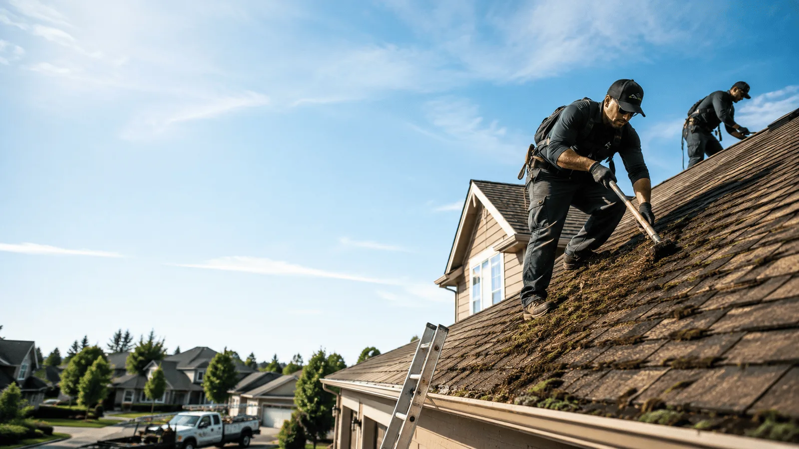 Roof Moss Removal in Hudson, WI near me